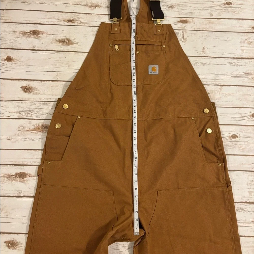 CARHARTT RELAXED FIT DUCK BIB OVERALL CARHARTT BROWN 46X34